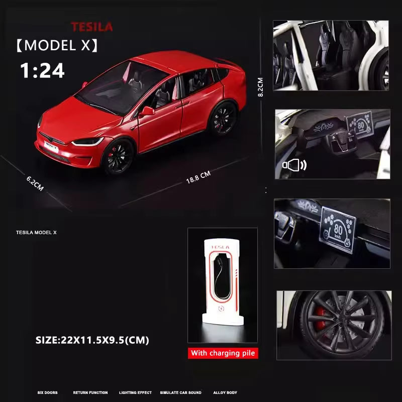 Tesla Model X Diecast Model Car – PocketGarage Edition