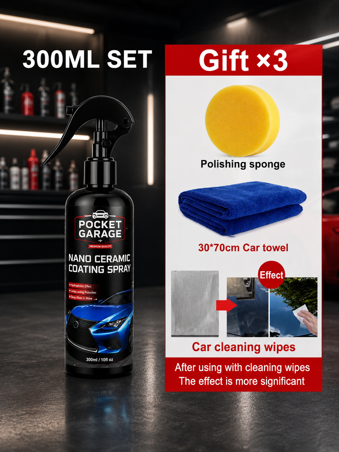 Nano Ceramic Coating Spray – PocketGarage Edition