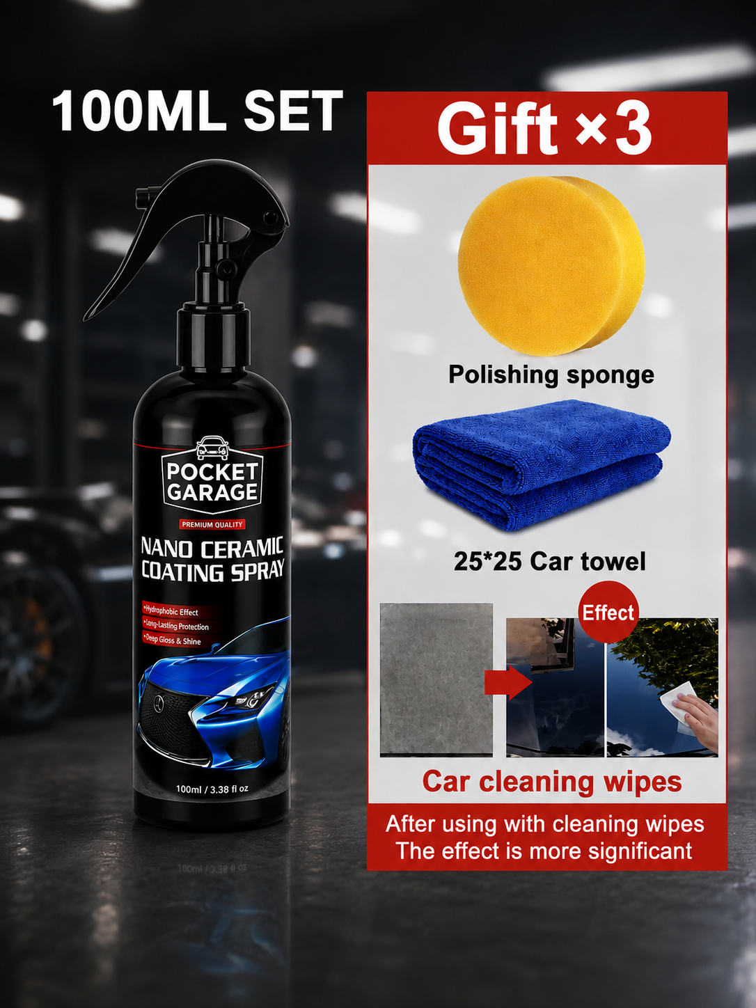 Nano Ceramic Coating Spray – PocketGarage Edition