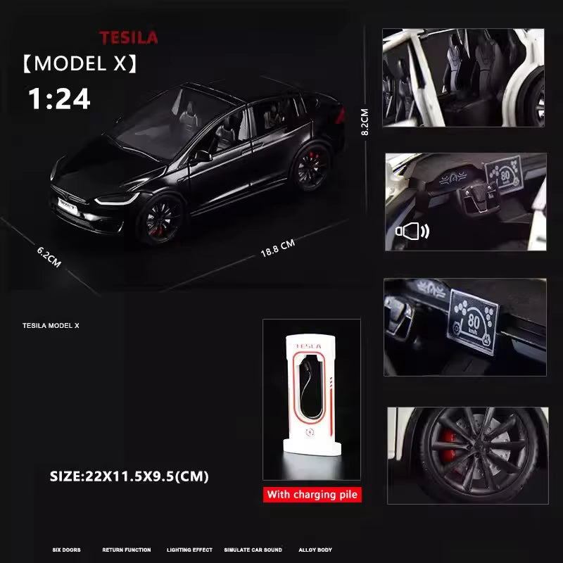 Tesla Model X Diecast Model Car – PocketGarage Edition