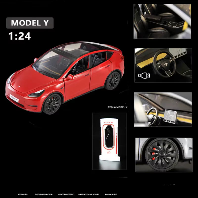 Tesla Model Y 2017-2023 Diecast Model Car – PocketGarage Edition