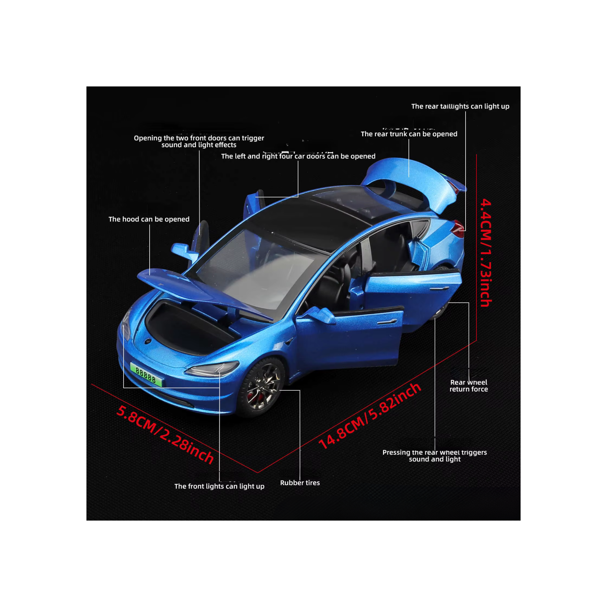 Tesla Model 3 2024-2025 Diecast Model Car – PocketGarage Edition
